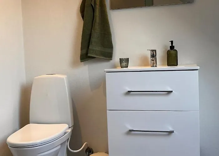 דירה I Taet Pa Centrum Og Havn אסביירג